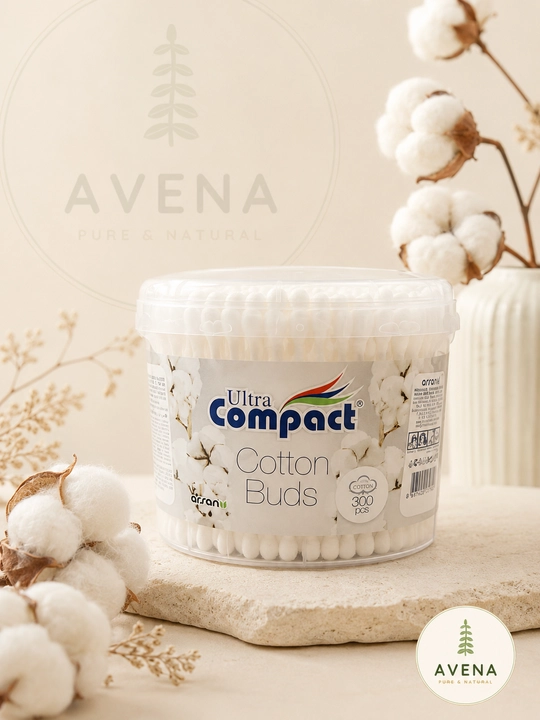 Ватные палочки Ultra Compact — мягкие и безопасные, для ежедневного использования - 