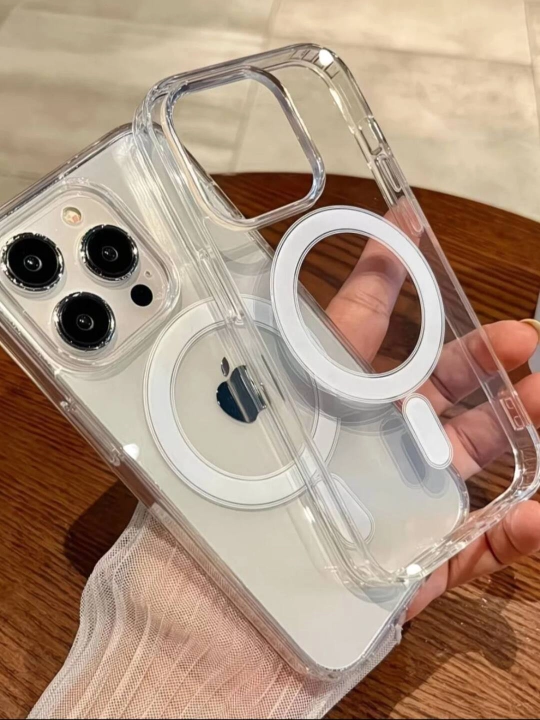 IPhone 17, 16, 15, 14, 13, 12, 11 modellari uchun printli shaffof g'ilof
