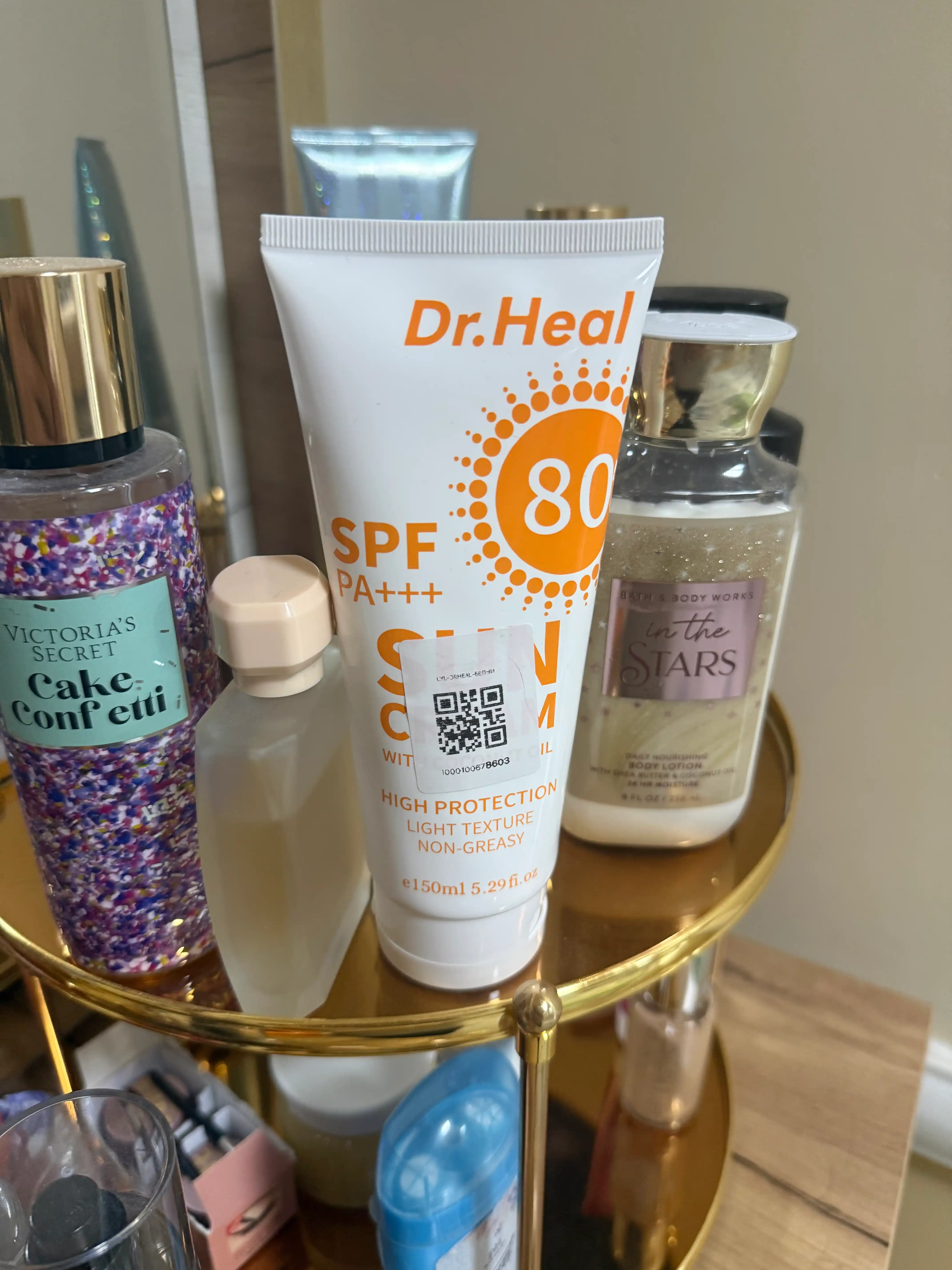 Quyoshdan himoya qiluvchi krem Dr.Heal Sun Cream SPF 80 PA++ E vitamini, kokos moyi 150 ml