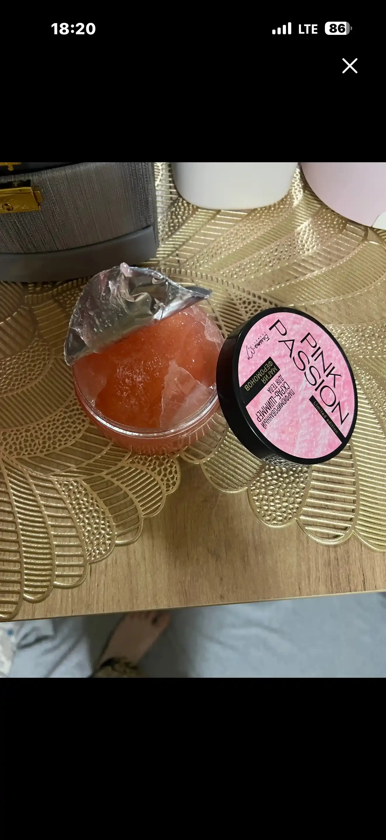 Скраб для лица и тела Pink Passion, ароматизированный скраб для тела, осветляющий, 200 г