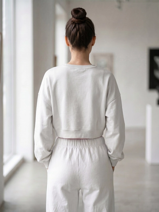 Свитшот женский, укороченный, 3 цвета, размеры M-XXL