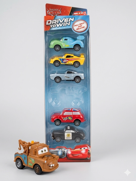 Mashinkalar to‘plami, 6 dona o‘yinchoq avtomobil, pull back mexanizmli toy cars - 