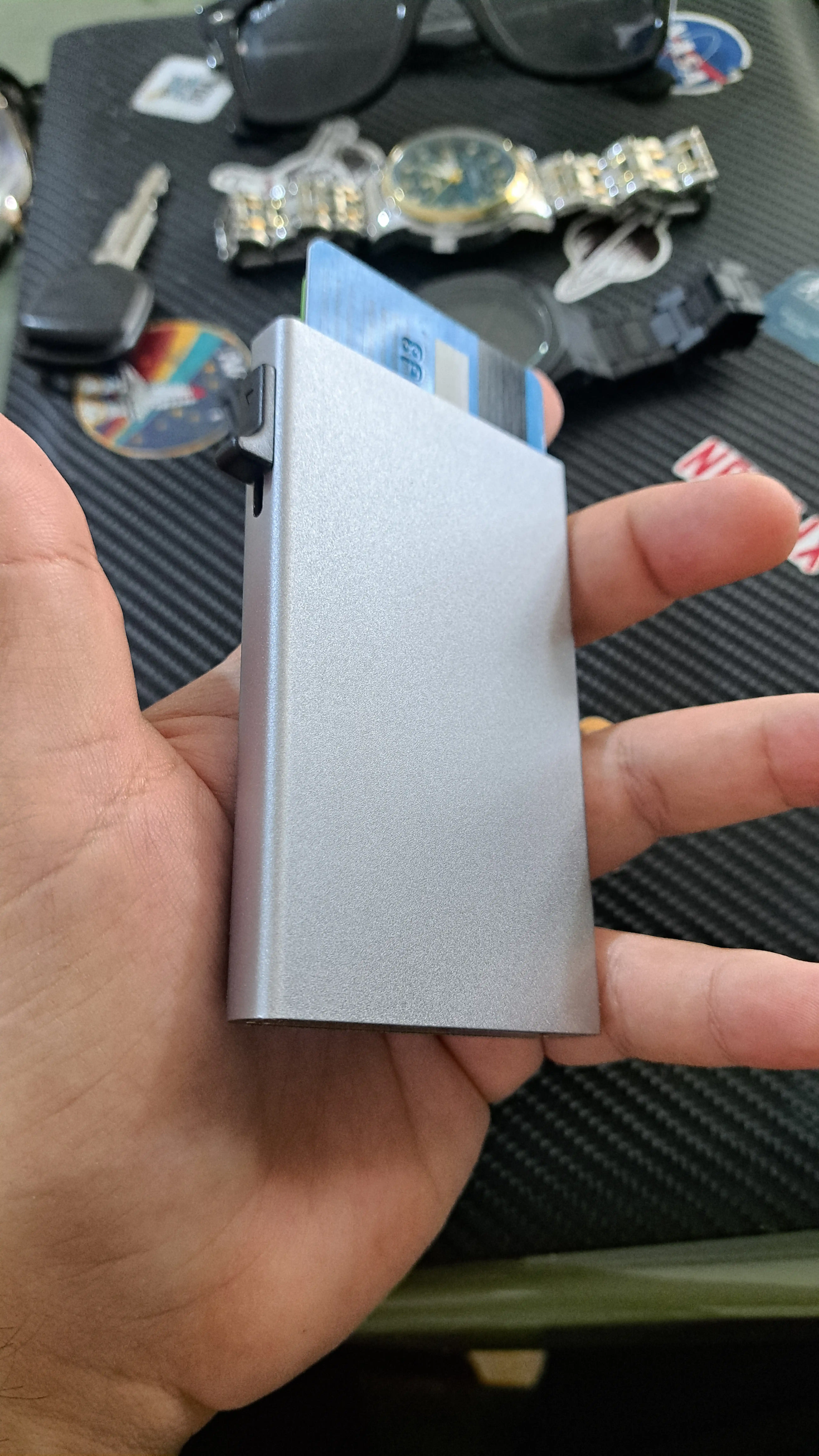 Металлический кардхолдер-RFID-защита, компактный и надежный, тактический, для документов