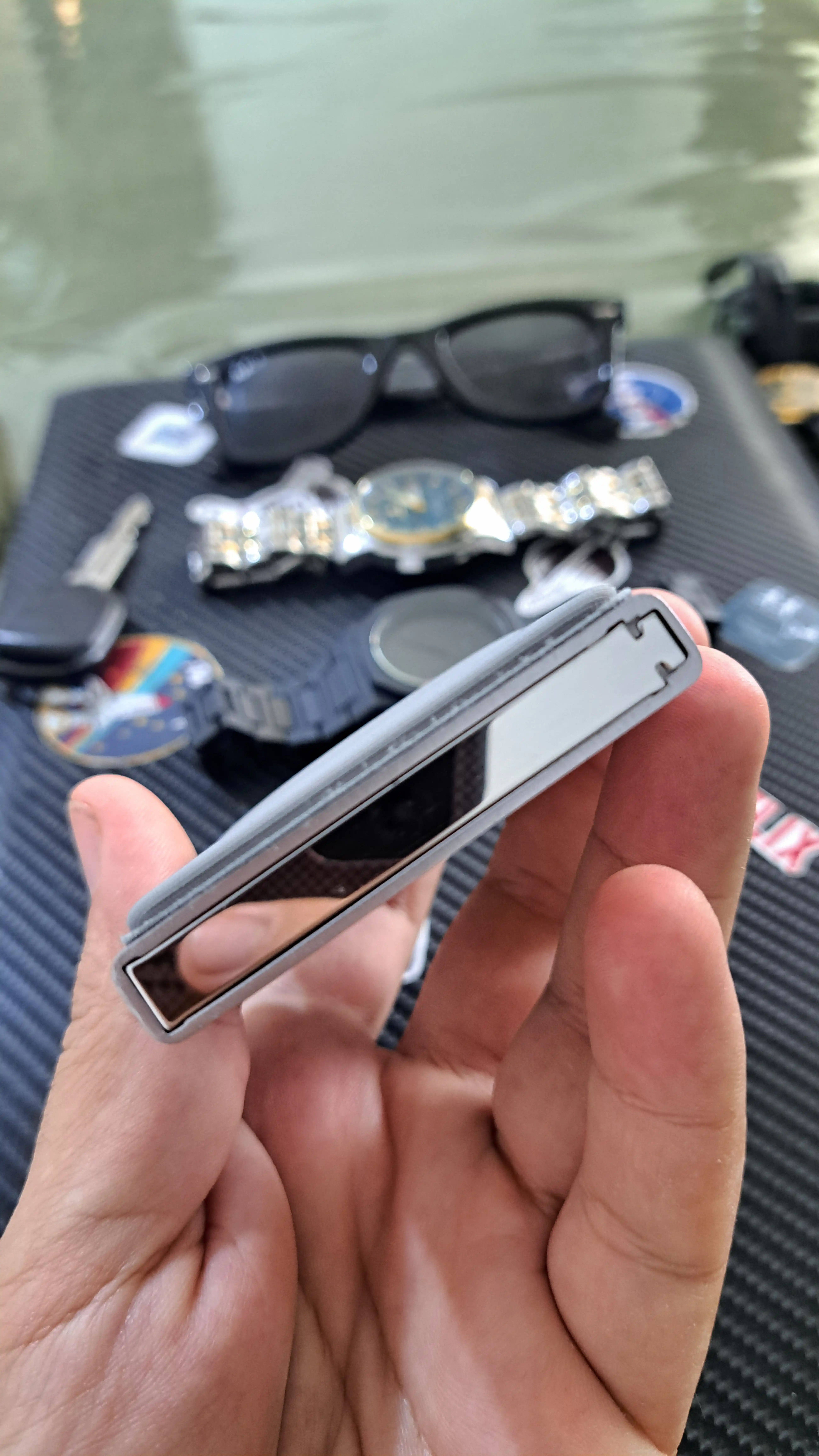 Металлический кардхолдер-RFID-защита, компактный и надежный, тактический, для документов