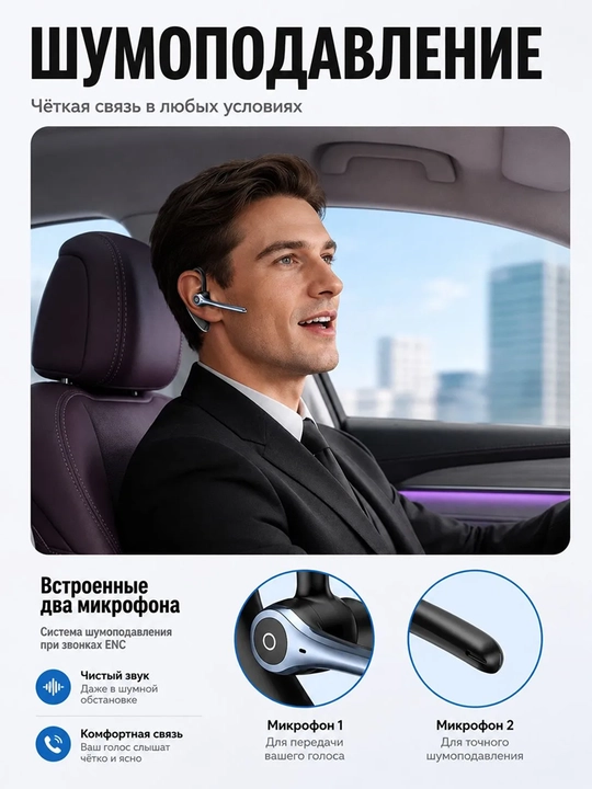 HOCO S19 /E90 Bluetooth garnitura ENC shovqinni kamaytirish HD qo'ng'iroq simsiz quloqchin