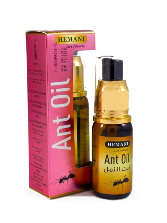 Муравьиное масло Hemani Ant Oil, замедление роста нежелательных волос, 30 мл
