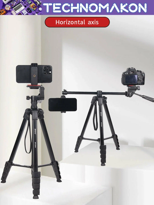 Штатив Jmary KP-2209 с держателем для телефона и фотоаппарата, напольный, 46 - 174 см - 