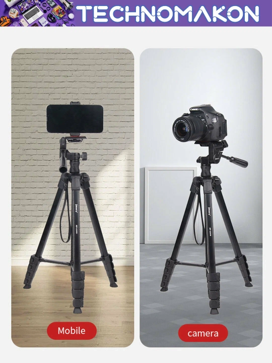 Штатив Jmary KP-2209 с держателем для телефона и фотоаппарата, напольный, 46 - 174 см