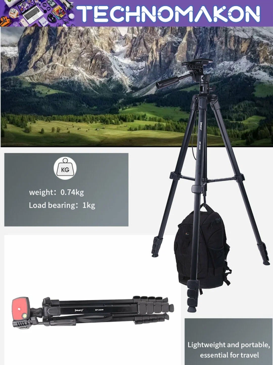 Штатив Jmary KP-2209 с держателем для телефона и фотоаппарата, напольный, 46 - 174 см