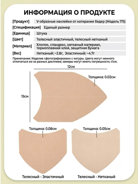 Sonlar ishqalanishiga qarshi plastirlar, V-simon