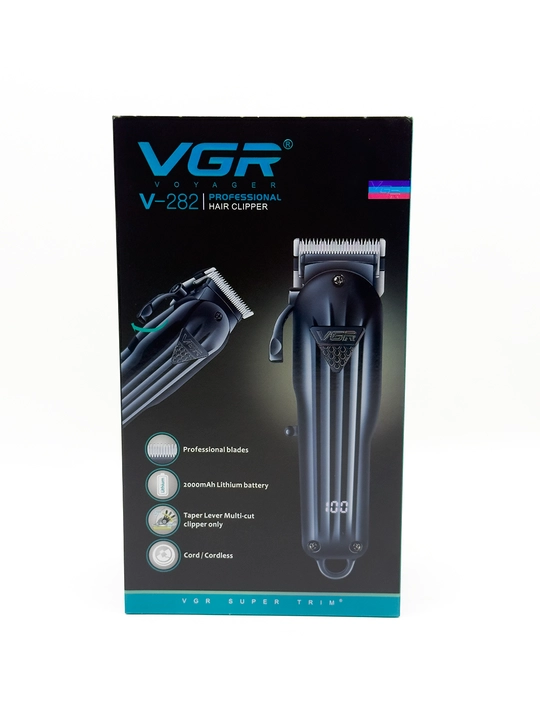 VGR professional soch olish mashinkasi, soch va soqol uchun simsiz trimmer
