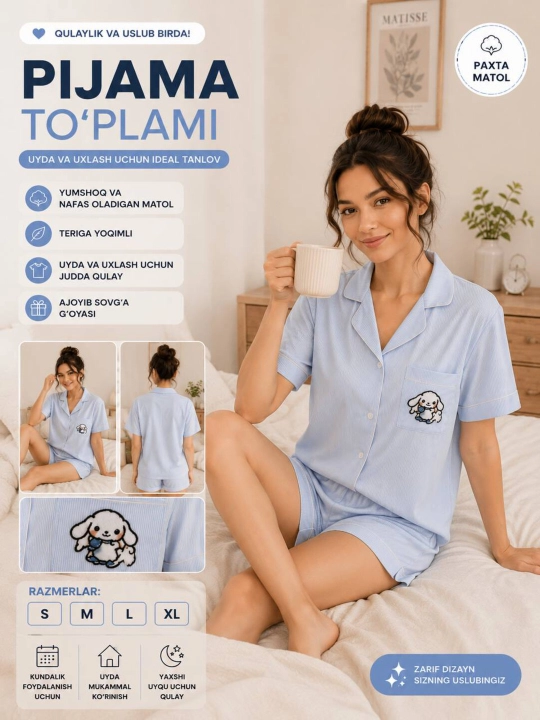 Ayollar yozgi pijamasi