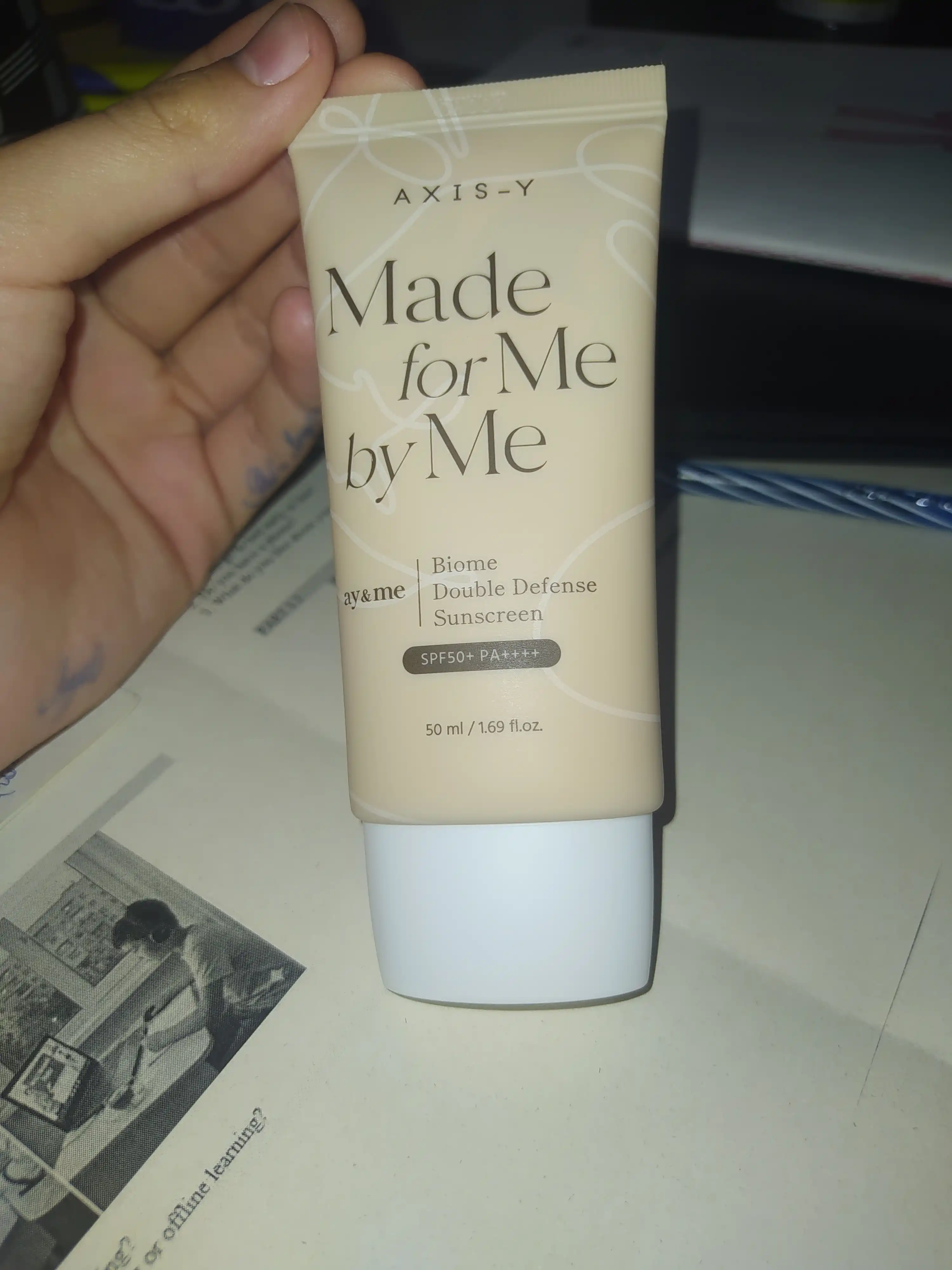 Солнцезащитный крем AXIS-Y Made for Me by Me SPF50+ PA++++ — барьерная защита и уход