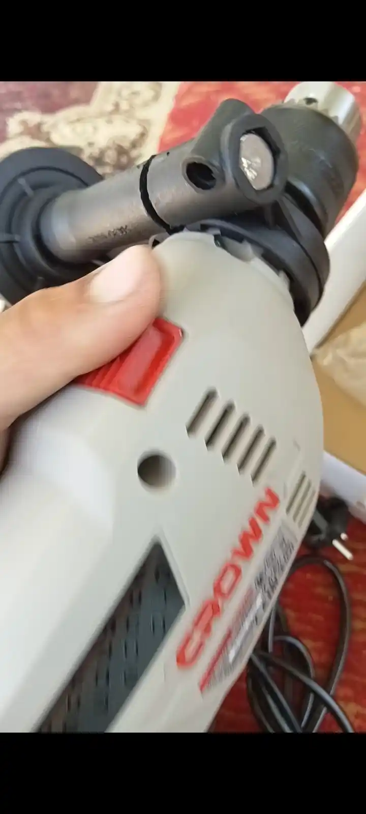 Дрель ударная CROWN CT10128, 600W