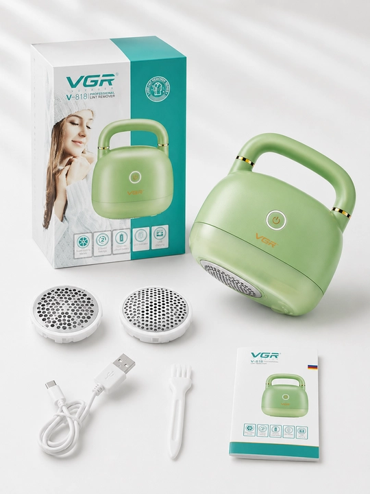 VGR V-818 kiyim va matolar uchun professional tukcha (katishka) tozalash mashinkasi, 6 pichoqli