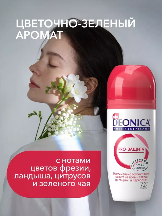 Dezodorant antiperspirant ayollar to'pi deonica PRO-50 ml himoya
