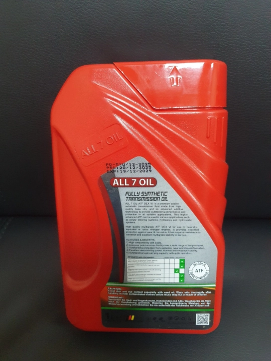 Трансмиссионное масло ALL 7 OIL ATF DEX-VI, синтетическое, 1 л