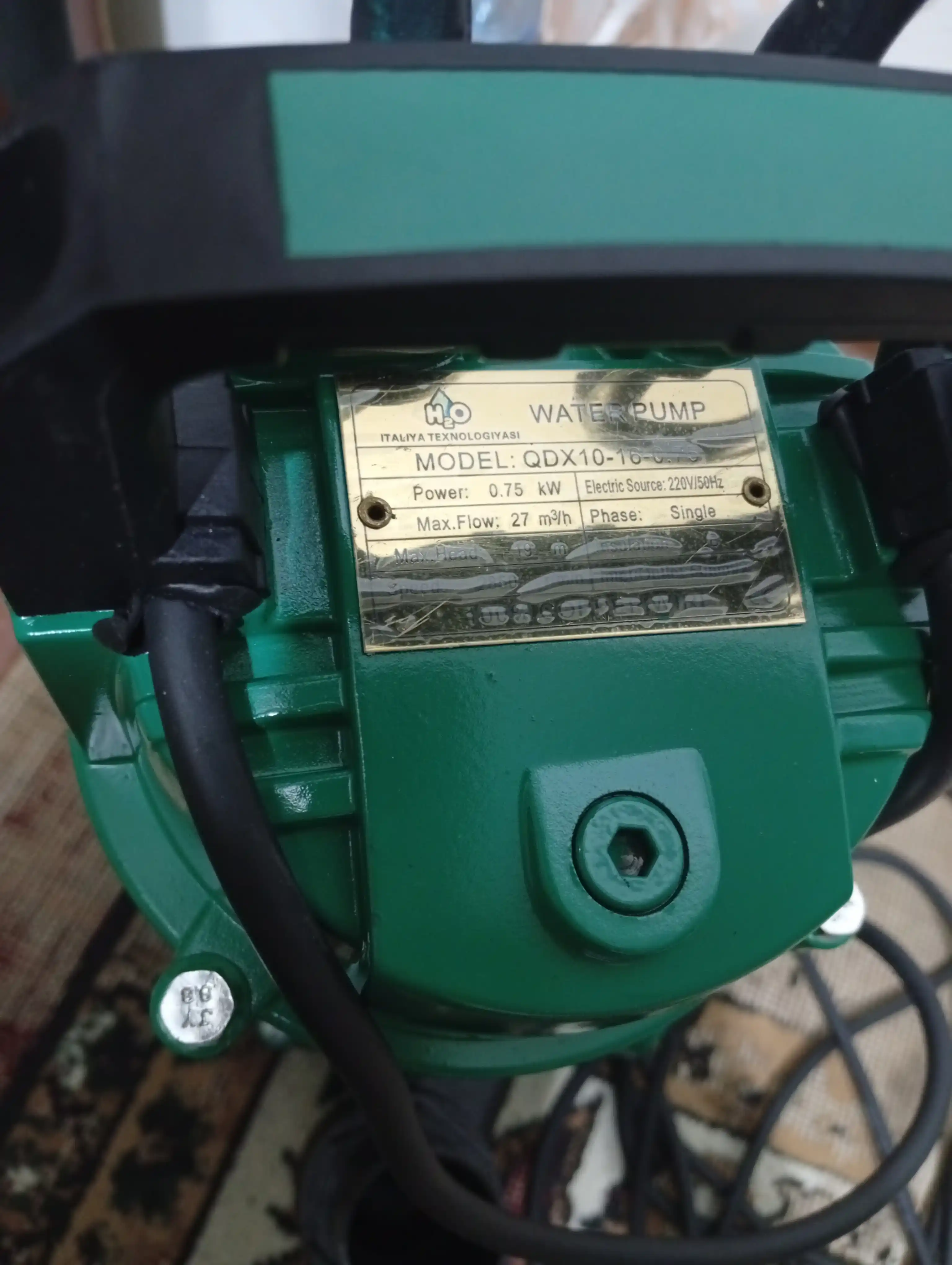 Drenaj nasosi, H2O botma nasosi QDX3-20-0.55 / QDX1.5-32-0.75