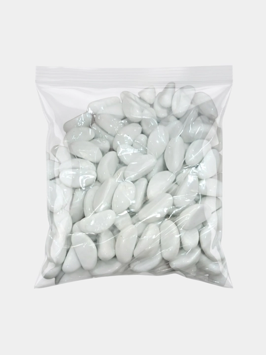 Akvarium uchun sayqallangan shisha toshlar, 1 kg - 