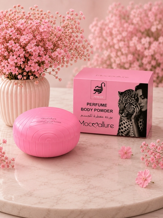 Moccallure parfyumeriyali tana talki, xushbo‘y tana kukuni, kundalik parvarish uchun 150 g