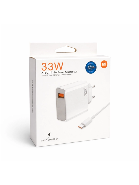 Сетевое зарядное устройство Xiaomi 33W Turbo Charge USB Type-C с кабелем Type-C