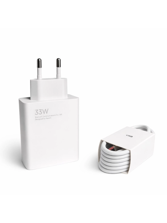 Сетевое зарядное устройство Xiaomi 33W Turbo Charge USB Type-C с кабелем Type-C