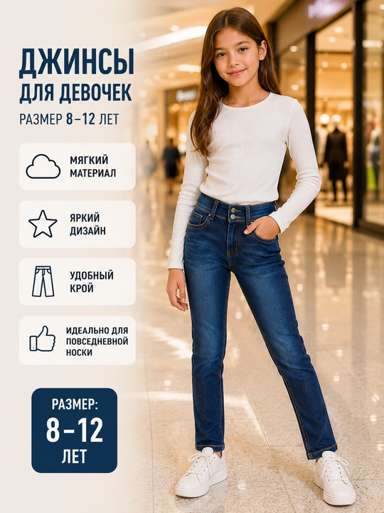 Джинсы для девочек