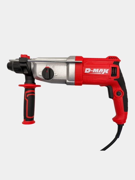 Перфоратор электрический D-MAX 1100W: SDS-Plus, 3 режима работы, макс. ø30 мм, в кейсе