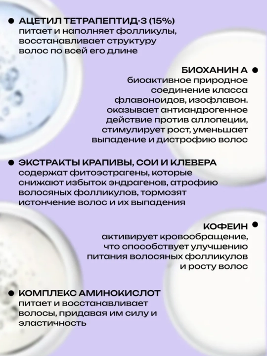 Сыворотка для роста волос и бороды Capixyl 15% AYA, от выпадения и облысения, 30 мл