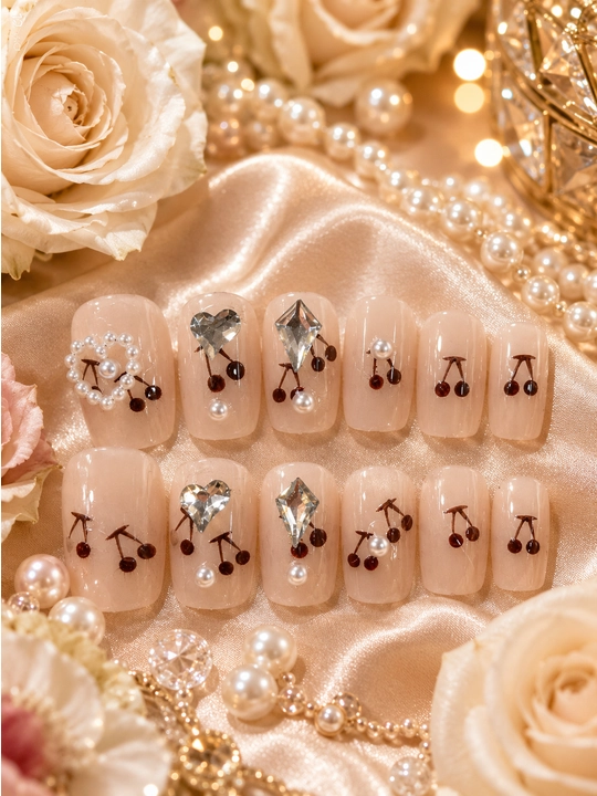 Накладные ногти для женщин, press on nails, набор дизайнерских искусственных ногтей