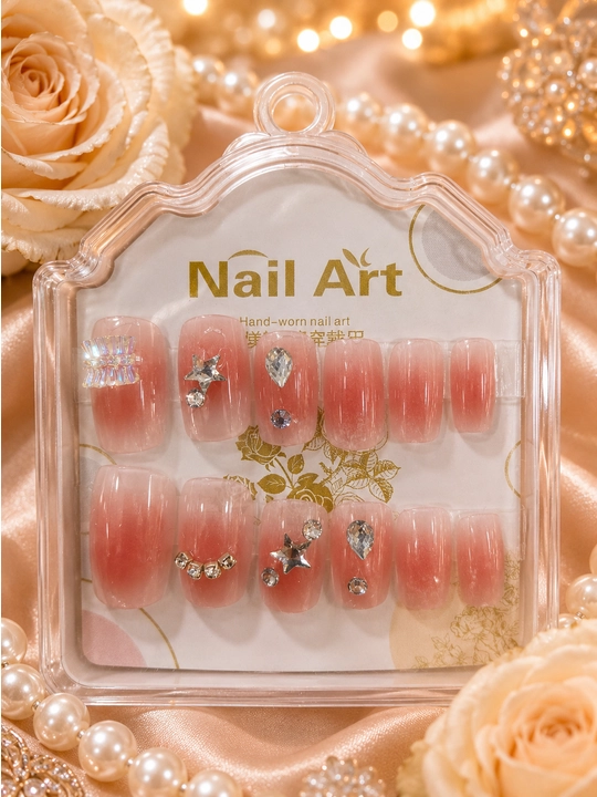 Накладные ногти для женщин, press on nails, набор дизайнерских искусственных ногтей