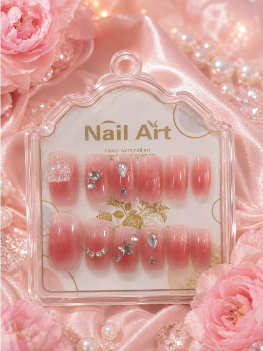 Накладные ногти для женщин, press on nails, набор дизайнерских искусственных ногтей