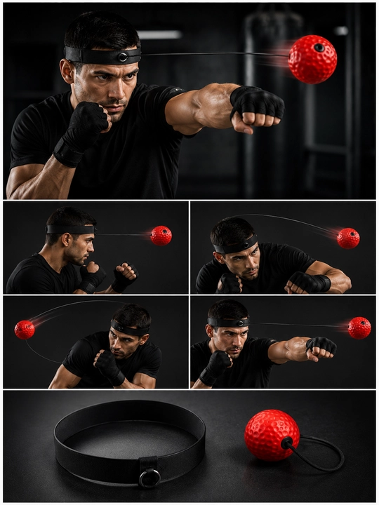 Мяч для бокса на резинке, тренировочный, Fight Ball, боксёрский мяч, для отработки ударов