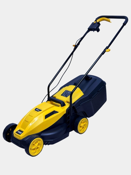 Газонокосилка электрическая ROLF 1200W: ширина 32 см, пластиковый травосборник 35 л