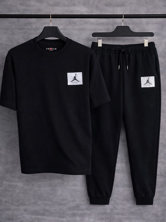 Мужской комплект, футболка и брюки, 100% хлопок - 