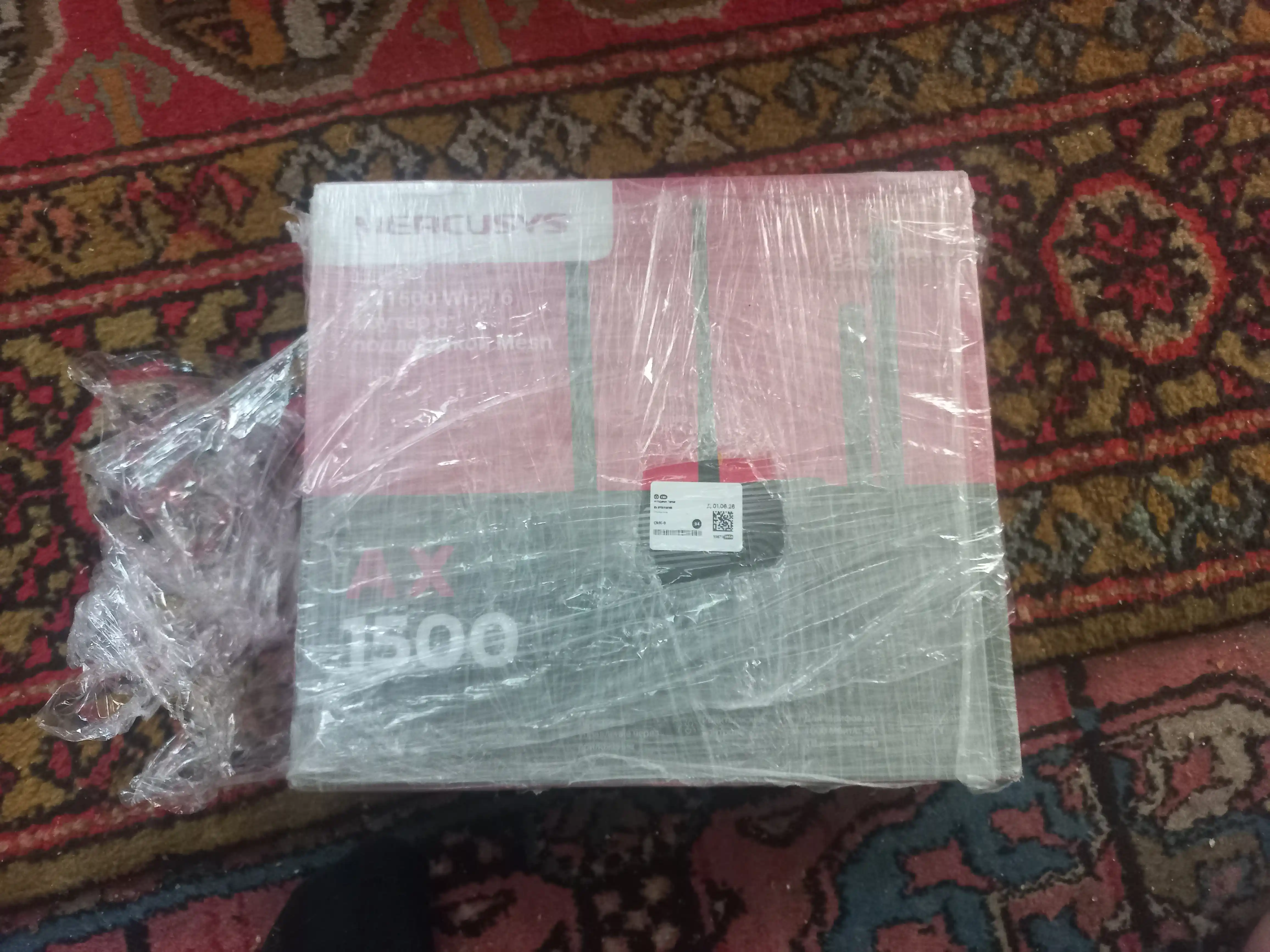 Mercusys MR60X ikki diapazonlik Wi-Fi router 6-avlod AX1500 (uztelecom GPON ga tushmaydi)