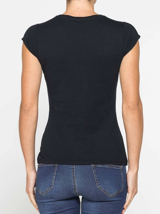 Ayollar uchun bazaviy futbolka Carrera Jeans, 100% paxta, Italiya
