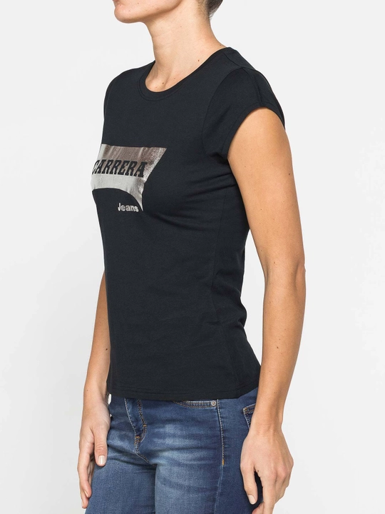 Ayollar uchun bazaviy futbolka Carrera Jeans, 100% paxta, Italiya