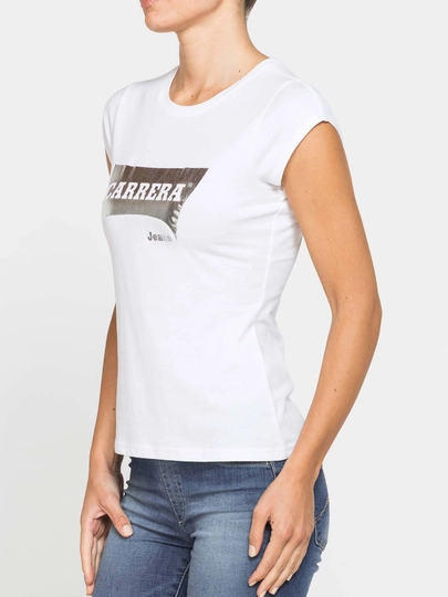 Ayollar uchun bazaviy futbolka Carrera Jeans, 100% paxta, Italiya