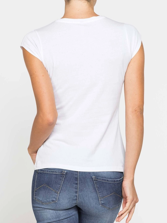 Ayollar uchun bazaviy futbolka Carrera Jeans, 100% paxta, Italiya