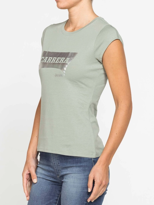 Ayollar uchun bazaviy futbolka Carrera Jeans, 100% paxta, Italiya - 