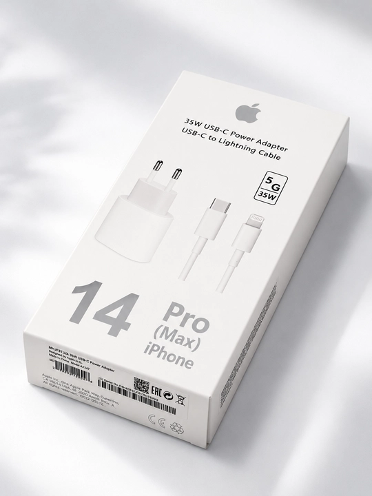 IPhone quvvatlash moslamasi, tezkor quvvatlash, 20, 35 Vt, Lightning Type-C kabeli bilan - 
