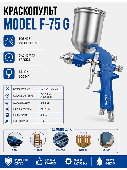 Kraskopult  — professional bo‘yoq purkagich spray gun - 