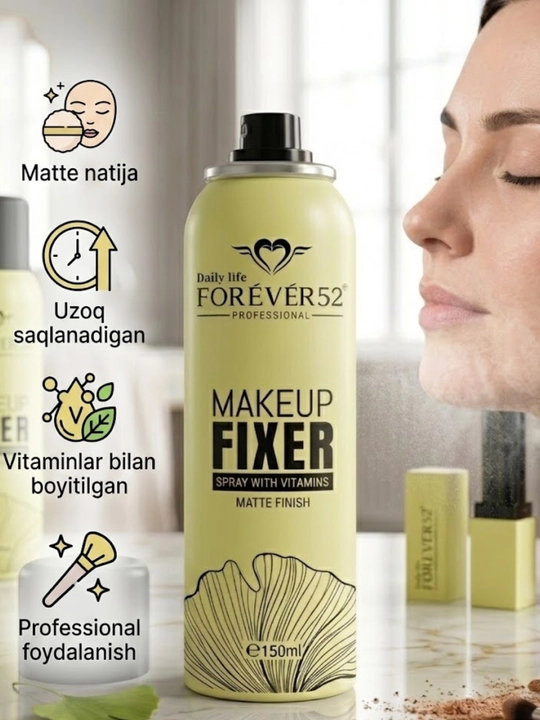 Forever52 makiyaj fiksator spreyi, yuz uchun makeup fixer