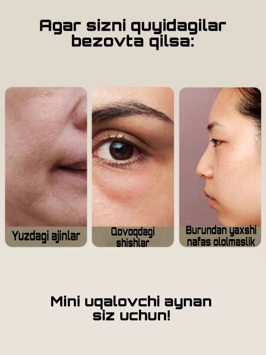 Yog‘och massaj asbobi, yuz va bosh massaji, massajor, massaj roligi