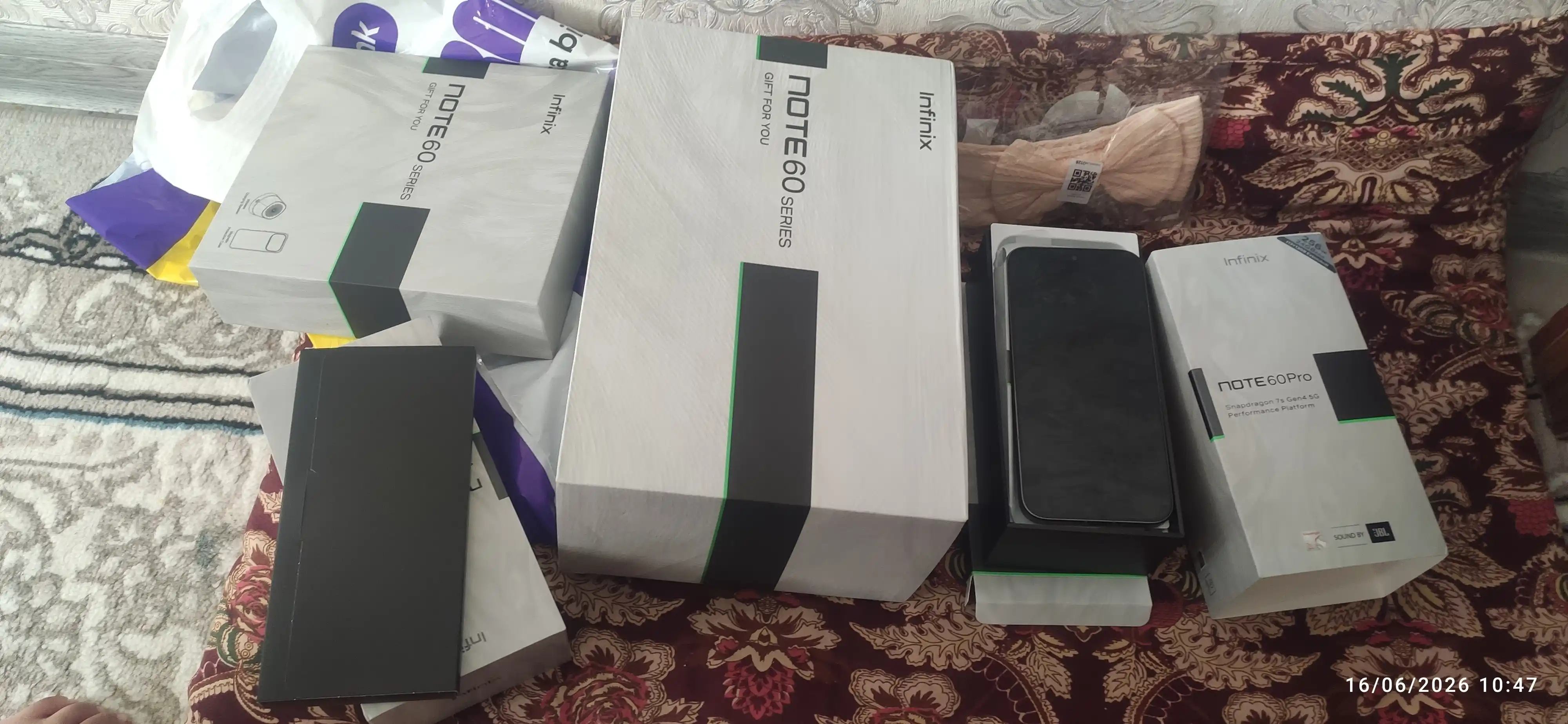 Smartfon Infinix NOTE 60 Pro 5G, 12/256 GB, Snapdragon 7s Gen 4, 6500 mAh, + mahsus sovg'a