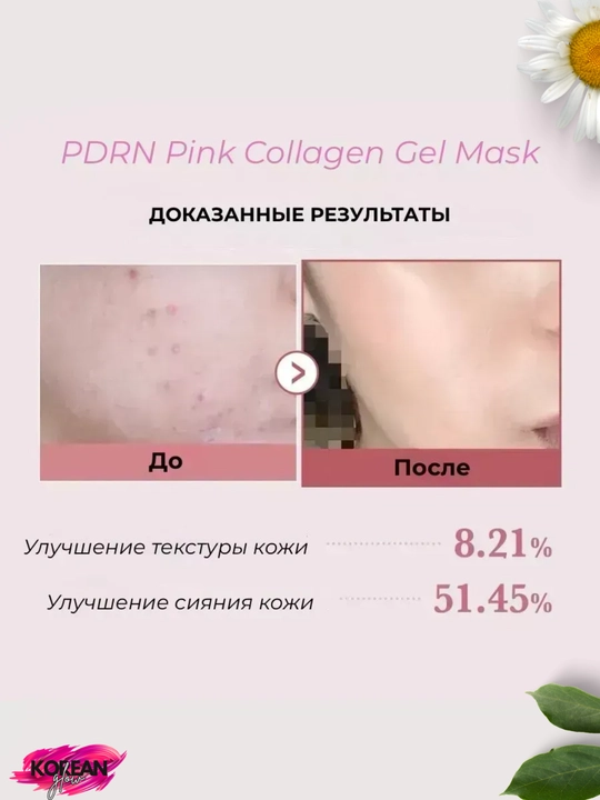 Medicube PDRN Pink Collagen Gel Mask gidrogel niqobi, 1 dona