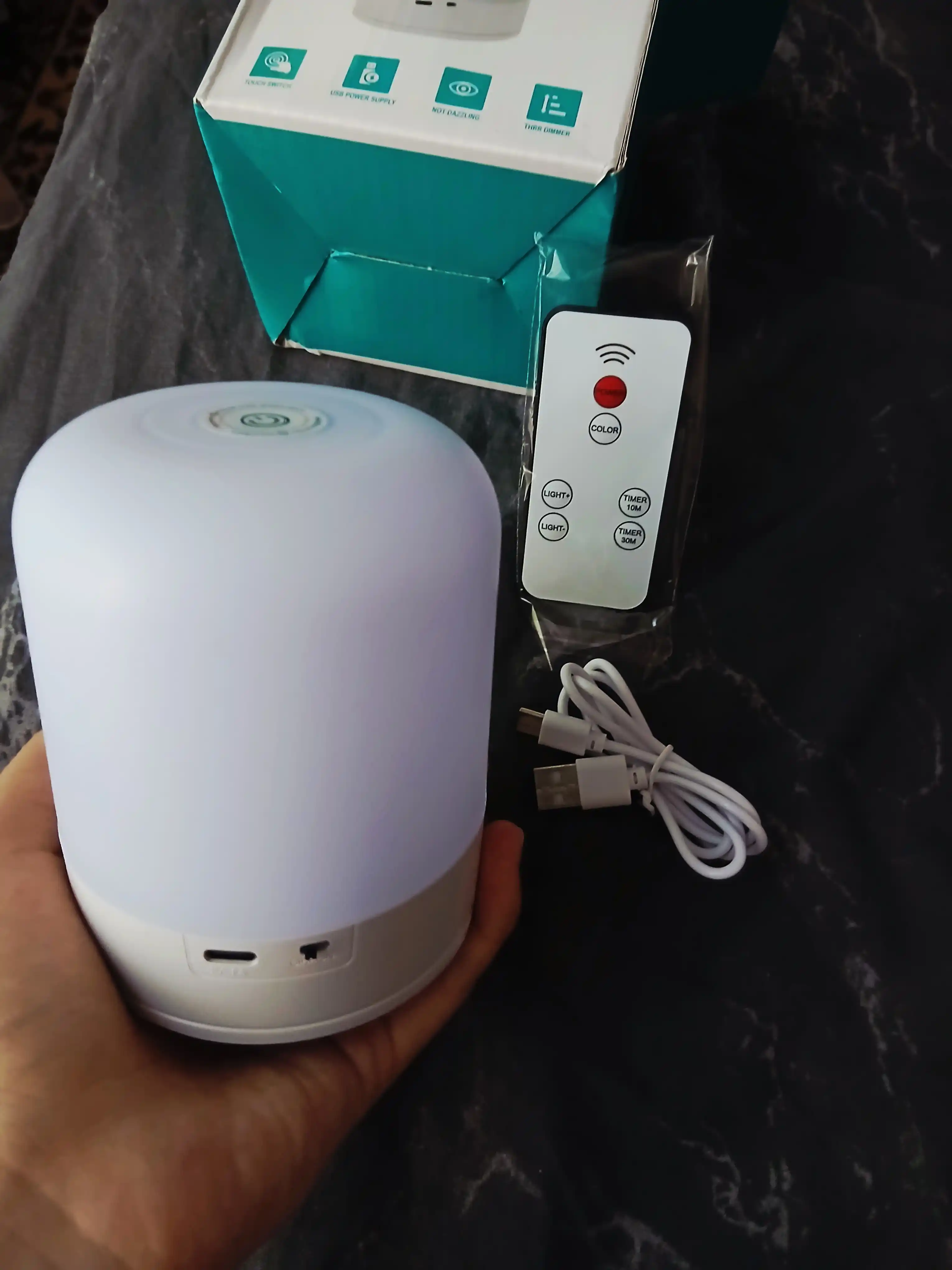 Светильник для детей, беспроводной сенсор LED, ночник, лампа с пультом, USB-светильник