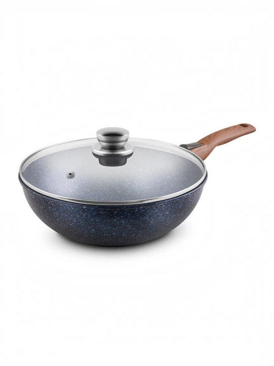 Wok ( ГРАНИТ ) Gardarika из России — гранитное антипригарное покрытие,объём: 3л, 4л