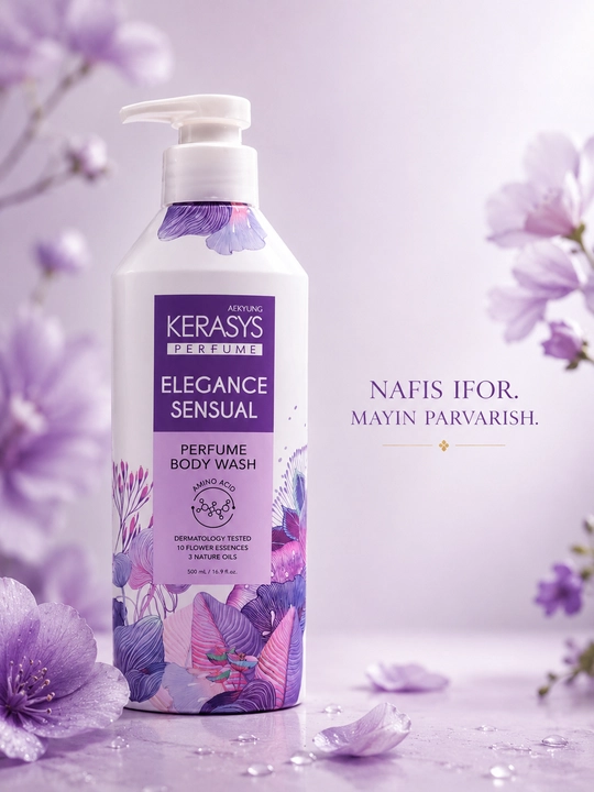 Гель для душа Kerasys парфюмированный с аминокислотами и гиалуроновой кислотой Корея 500мл